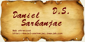 Daniel Sarkanjac vizit kartica